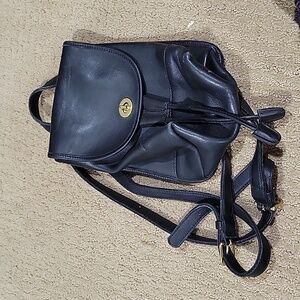 Black Coach Backpack Purse